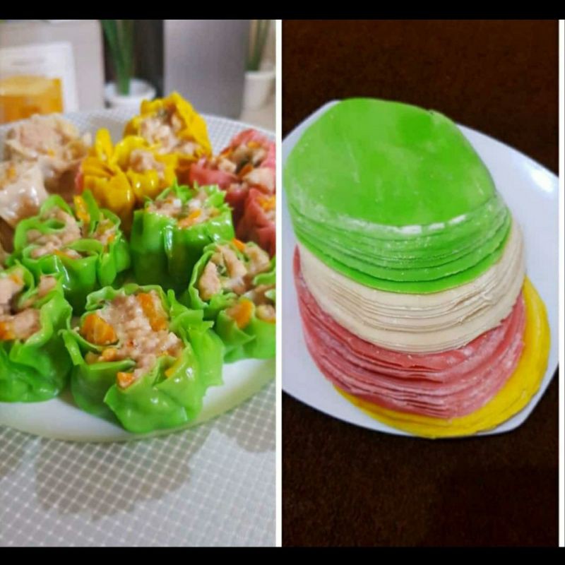 

kulit dimsum pelangi