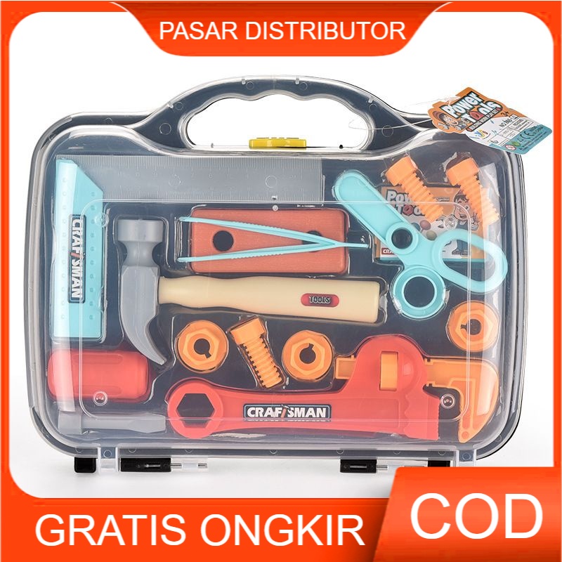 Mainan Anak Ez Tool Box Tools Set Mainan Edukasi Anak Tools Koper Mika Mainan Anak