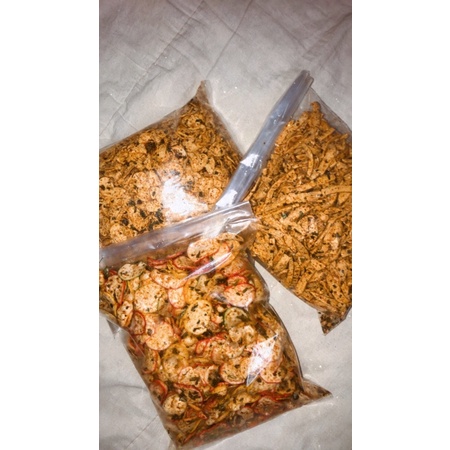 

Cemilan basreng/kerupuk pedas/otak otak kering 1/2 kg