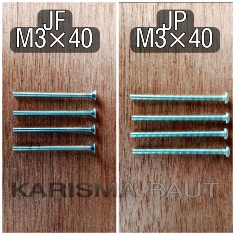 Baut JP M3 x 40 ( baut JP 3x40 ) / Baut JF M3 x 40 ( baut JF 3x40 )