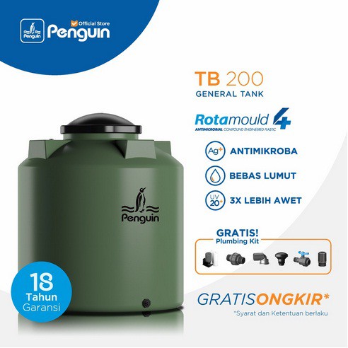 Tangki / Tandon / Toren Air merk Penguin tipe TB 200 (2000L)