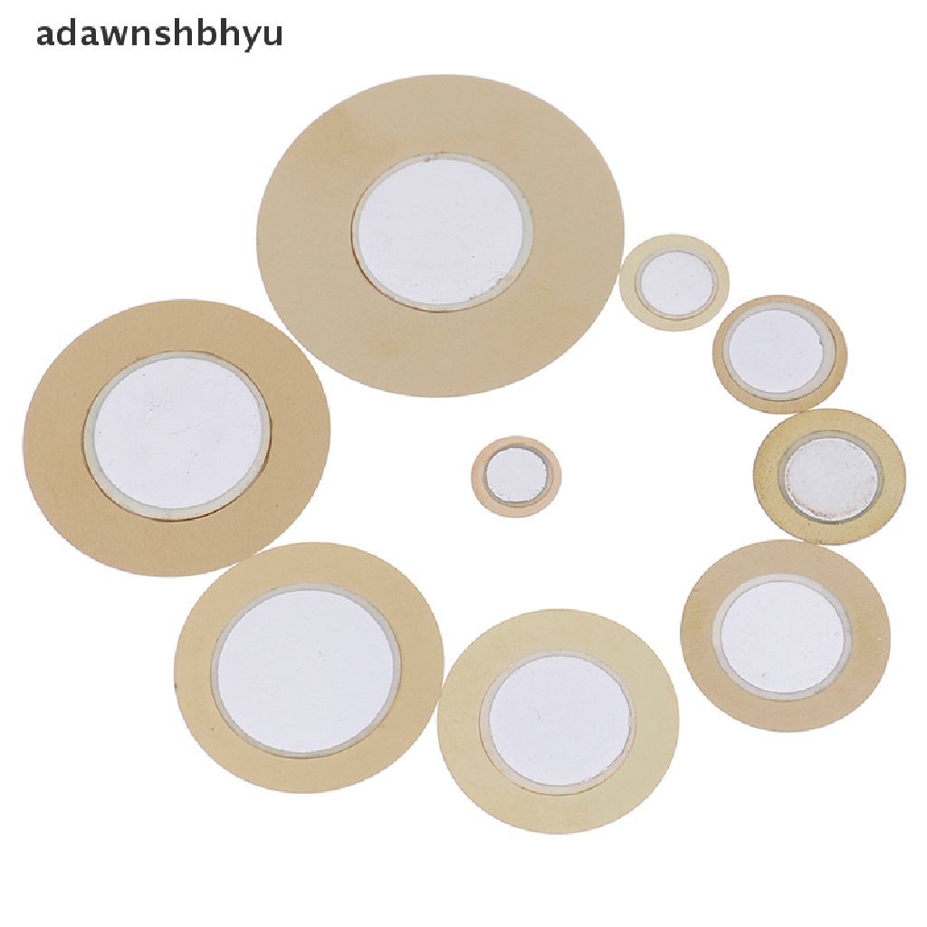 Adawnshbhyu 10Pcs 12-50mm piezo elements sounder sensor pad Pemicu Bulat drum disc Tembaga