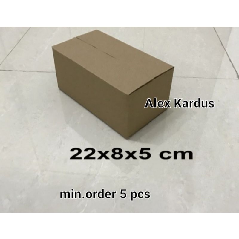 

Kardus / box / 22x8x5 cm / karton packing polos baru ST