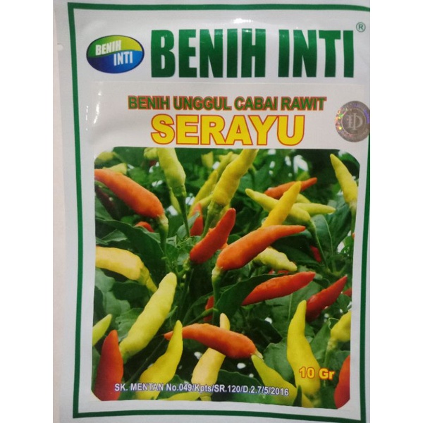 Bibit Cabe Rawit Putih SERAYU Benih Inti 10 gram
