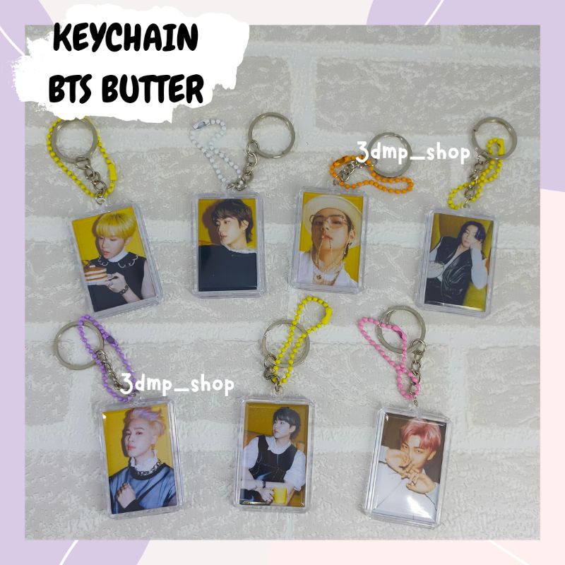 Gantungan Kunci Ganci Keychain BTS BE Jimin V Taehyung Suga Jungkook Rapmonster JHope Jin butter