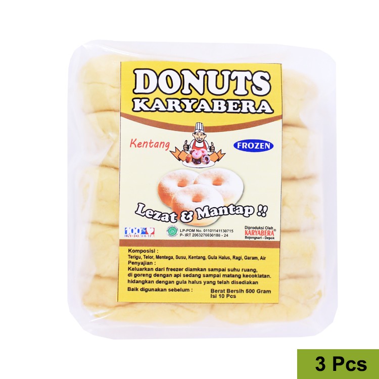 

Karyabera Paket Donat Kentang 3 Pcs