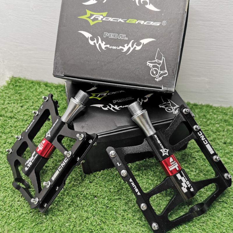 Pedal rockbros flat 4 bearing mtb roadbike Rockbros original premium
