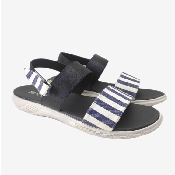 BTS - Sandal Tali Wanita Terbaru Sandal korea Style Sendal Perempuan Motif Kotak-Kotak 021-7