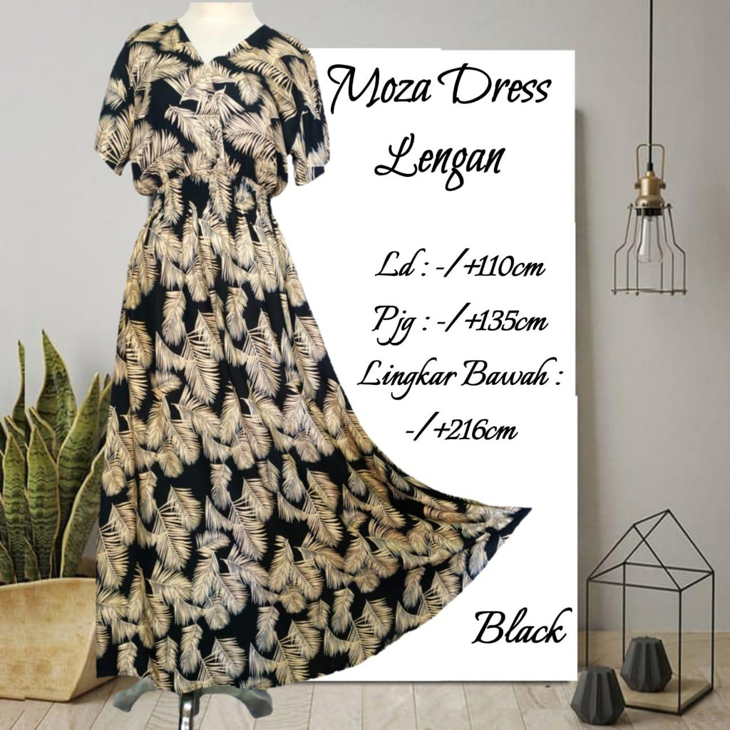 Moza Home Dress Berlengan