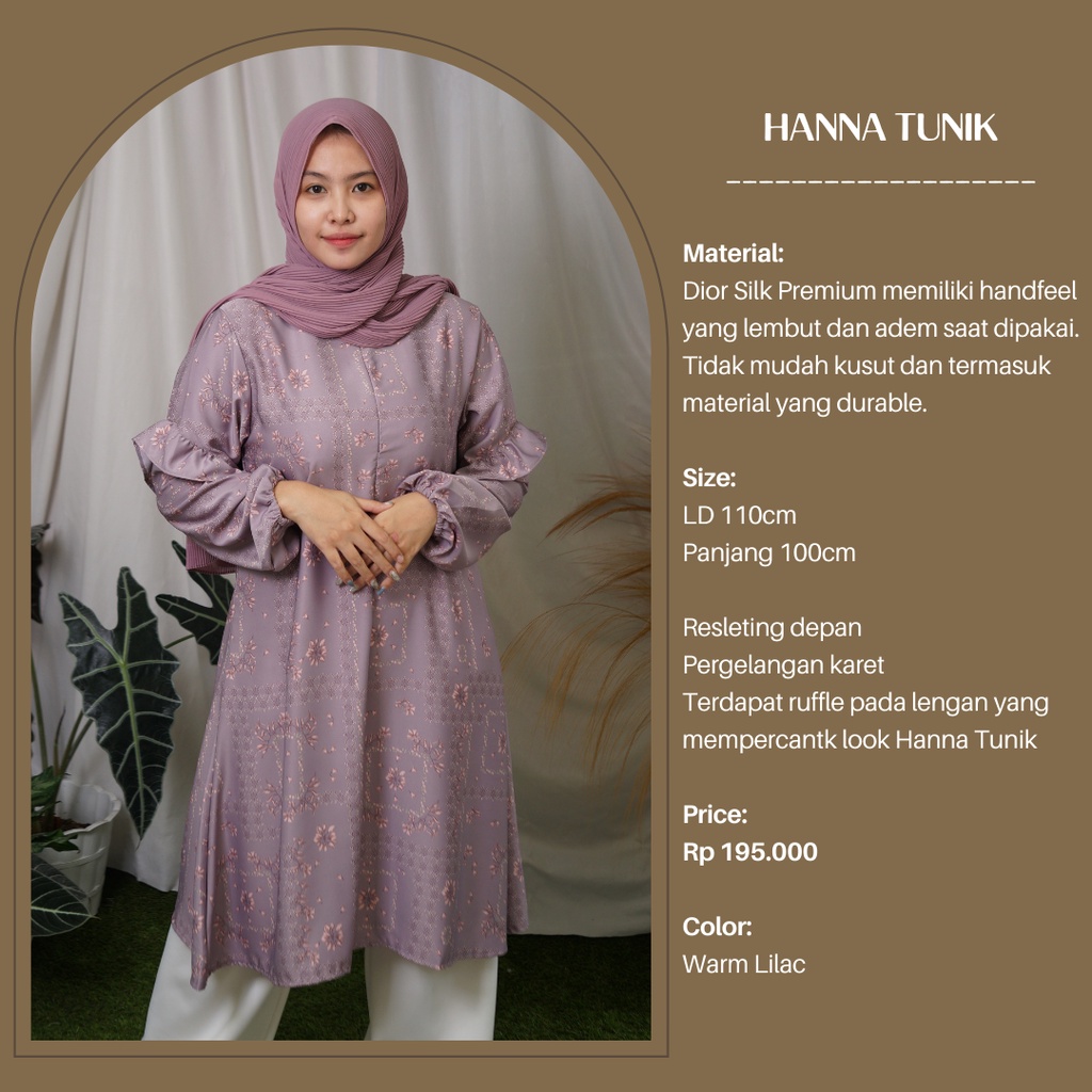 HANNA TUNIK | TUNIK DIOR SILK PREMIUM