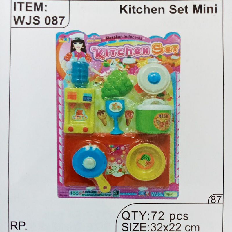 WJS087 Mainan Alat Masak Kitchen Set mini Kompor WJS 087