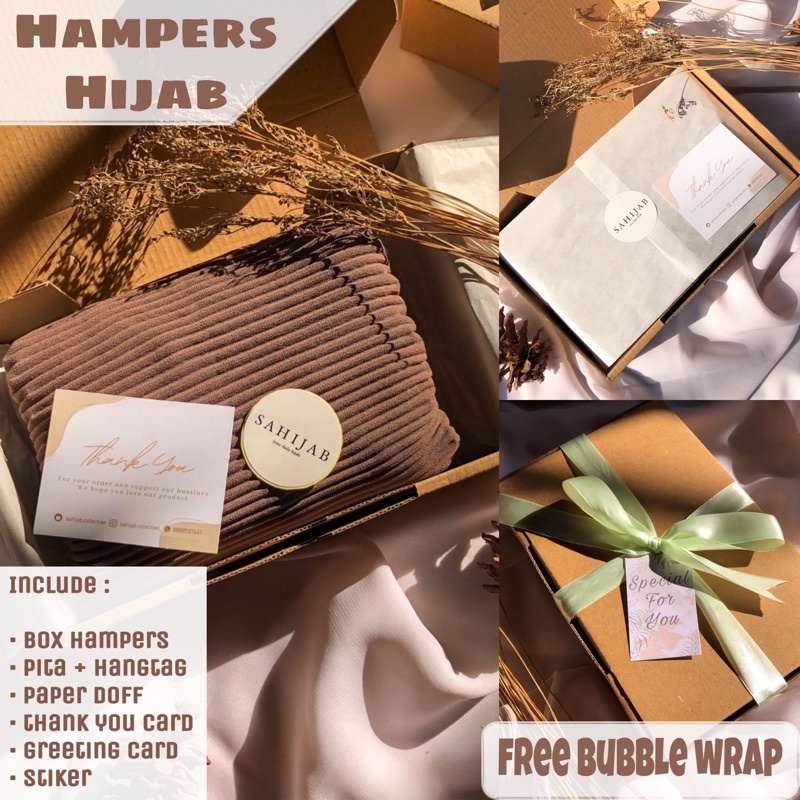 TERMURAH HAMPERS HIJAB / GIFT BOX HIJAB / HAMPERS WISUDA ULANG TAHUN / GIFT BOX BIRTHDAY / GIFTBOX