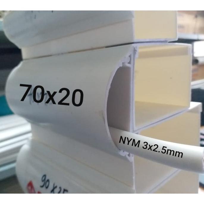 Kabel Duct Oval / Trunking Oval 70X20 Termurah