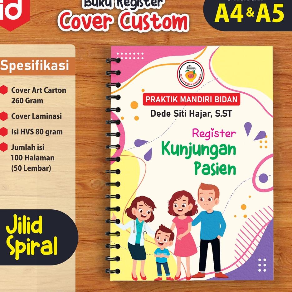 

BUKU A5 REGISTER KEBIDANAN | CATATAN HARIAN KEBIDANAN || Custom Design Cover ダ