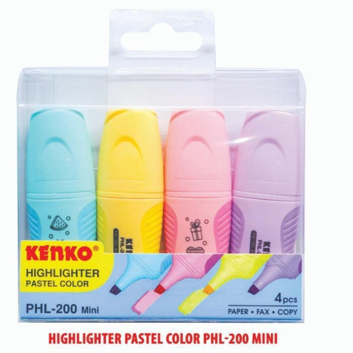 Kenko Mini Highlighter Warna Pastel