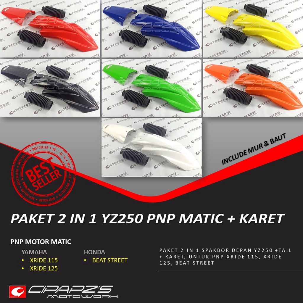 Paket spk yz 250 tail ekor crf + karet shock X-Ride 110 115 old