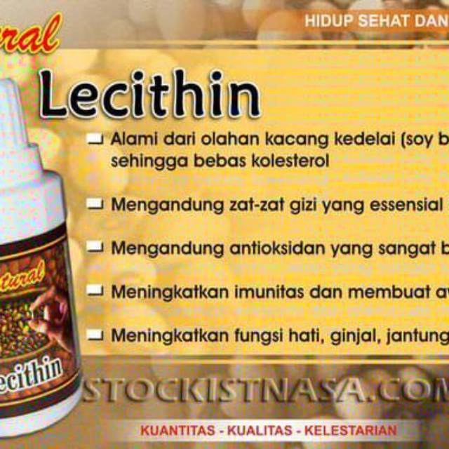 

LECITHIN olahan yang berasal dari kacang kedelai berupa minyak.