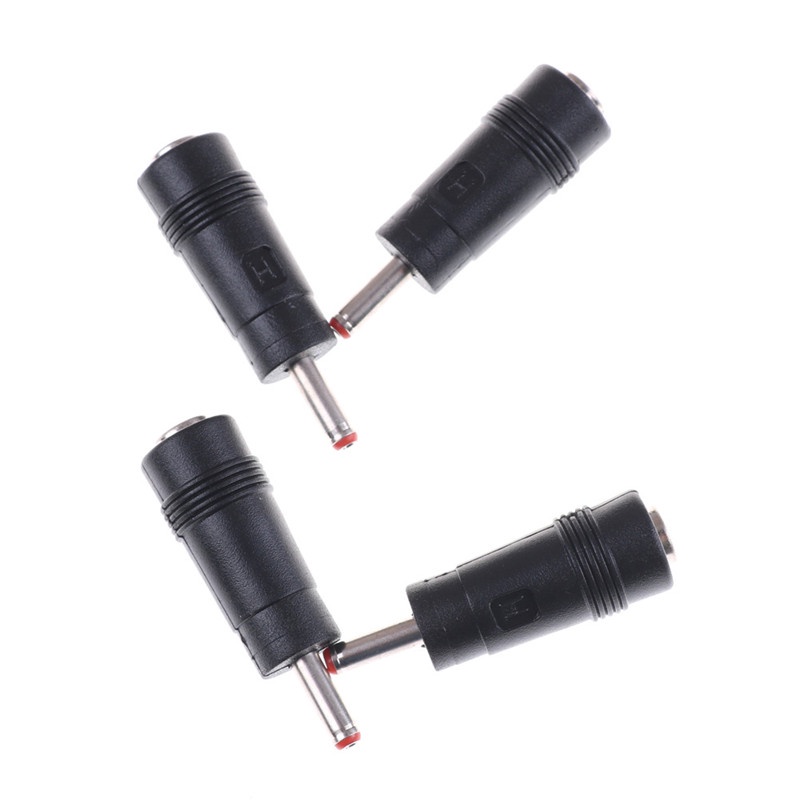 (LUCKID) 4pcs Adapter Power DC 3.5x1.35mm Male Ke 5.5x2.1mm Female