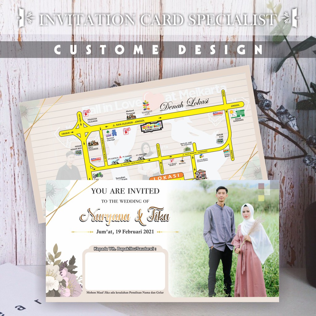 UNDANGAN PERNIKAHAN FOTO PREWEDDING