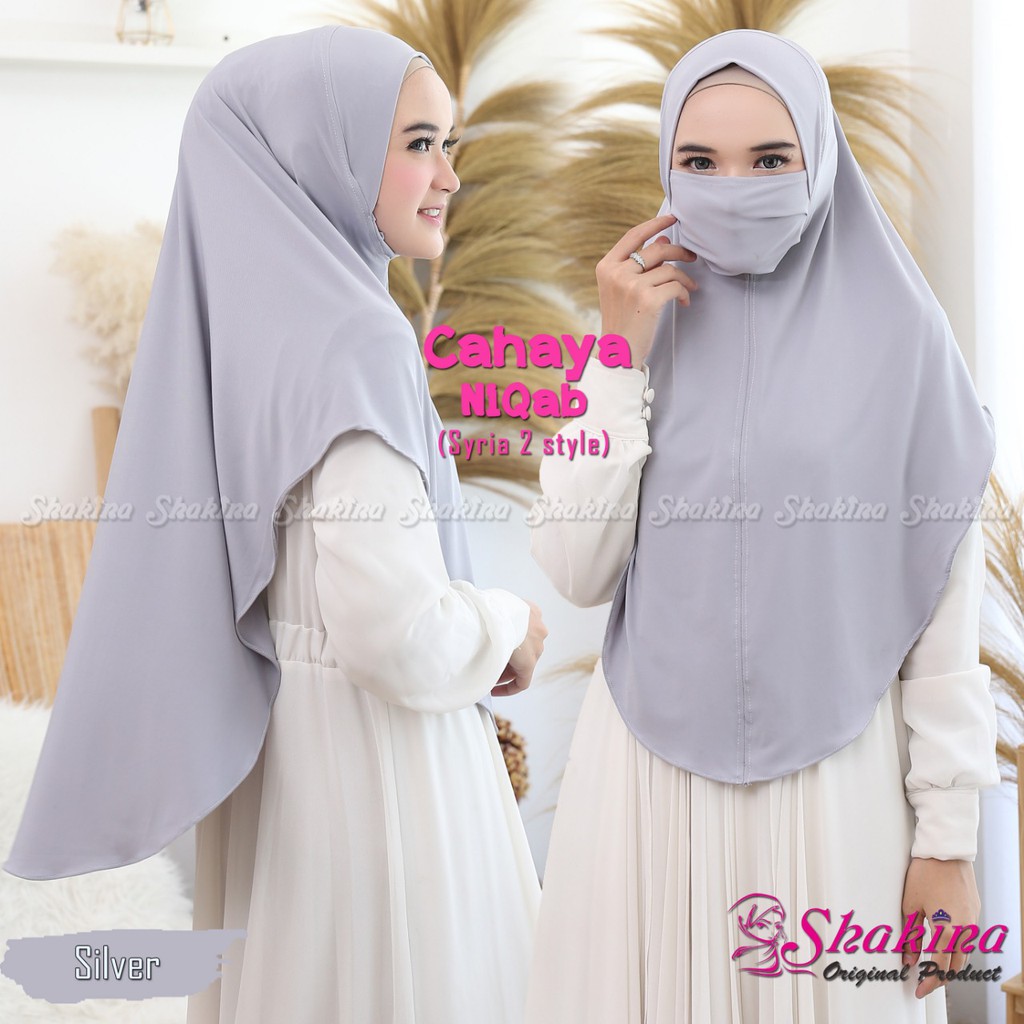 Jilbab Syari Cahaya Niqab Ori Shakina Danisha Hijab