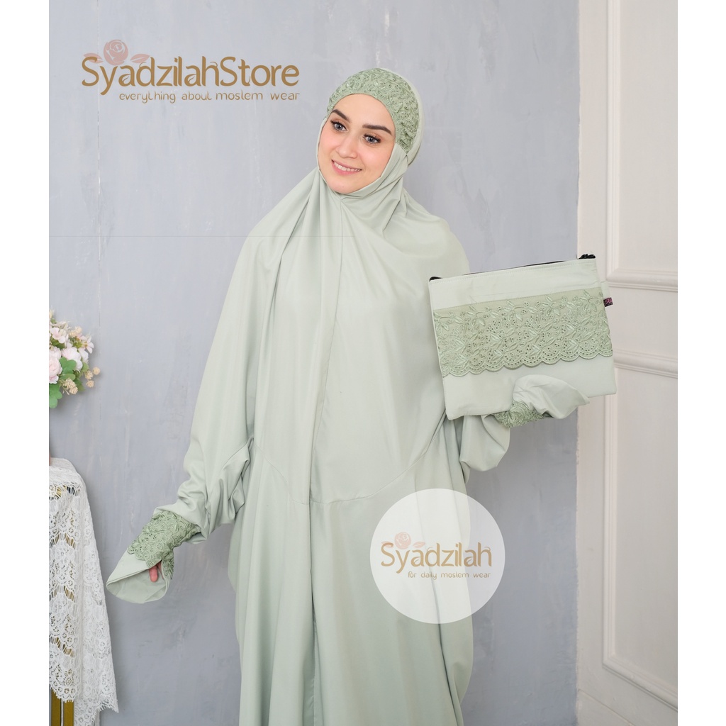 SYADZILAH - Mukena Terusan Dewasa Khadijah Katun Premium