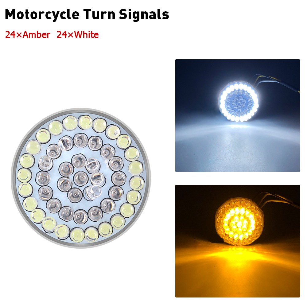 48LED Motorcycle Bulb 1156 1157 Turn Signal Tail Light Lamp 12V Suitable For Harley Lampu Asesoris motor Aksesoris Lampu LED Scooter Accessories