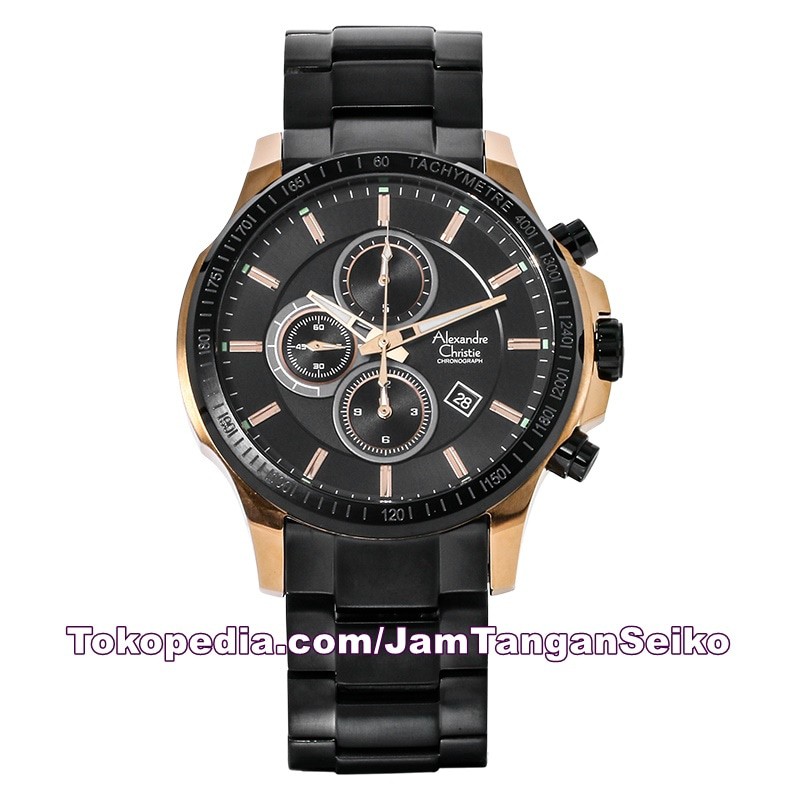 Jam Tangan Pria Alexandre Christie AC 6352 MC BBRBA Original Stainless