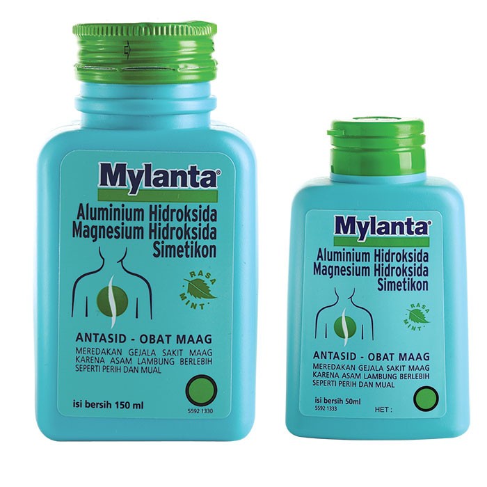 MYLANTA SYRUP 150 ML - Obat Asam Lambung 50 ML Maag Nyeri Ulu Hati Perut Kembung Antasid Sirup