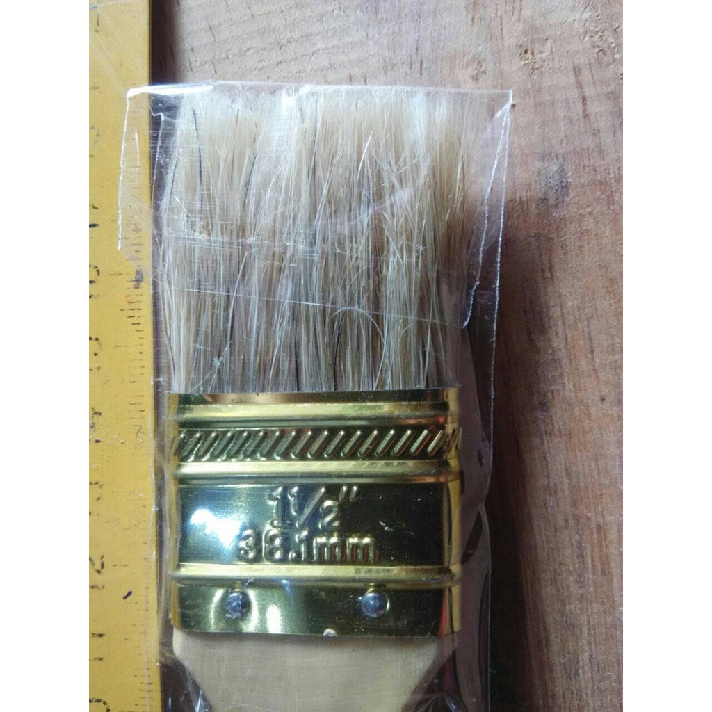 Kuas Cat Paint Brush Gagang Kayu Serba Guna 1.5&quot; 1,5&quot;