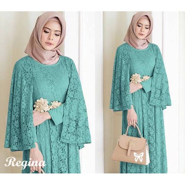 ELDE 5 - SALE Regina maxi spandek lapis brukat variasi 3 bunga, fit to L ( tanpa pasmina)