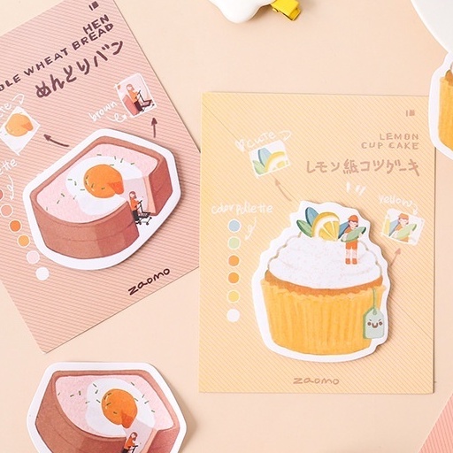 Sticky Sticker Notes Warna Pastel Lucu Unik Kertas Coretan Tempel / Stiker Memo