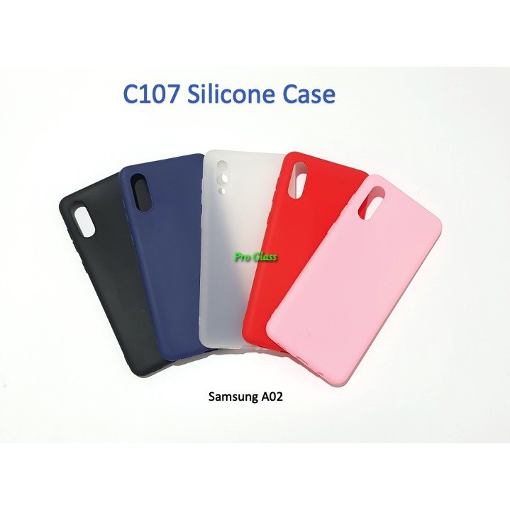 C107 Samsung A02 / A02s Colourful Ultrathin Silicone Matte Soft Case