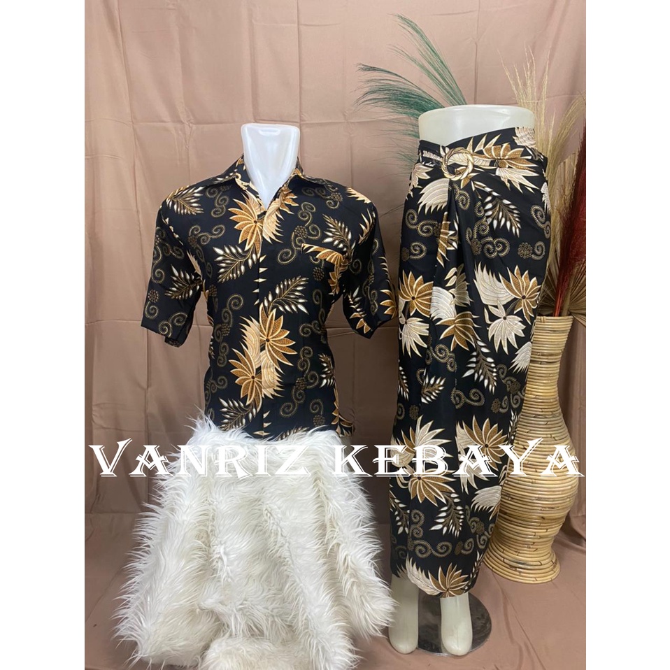 Vanriz Kebaya-Batik Couple Lengan Pendek Couple Rok Lilit