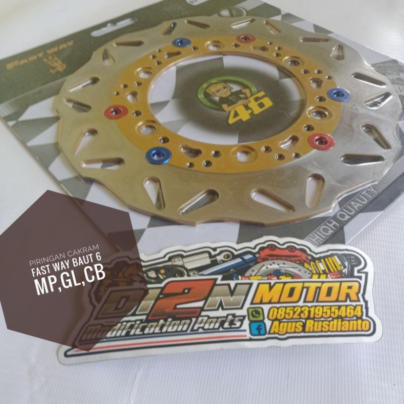 Piringan Cakram Mega pro Honda Baut 5 / Disc cakram