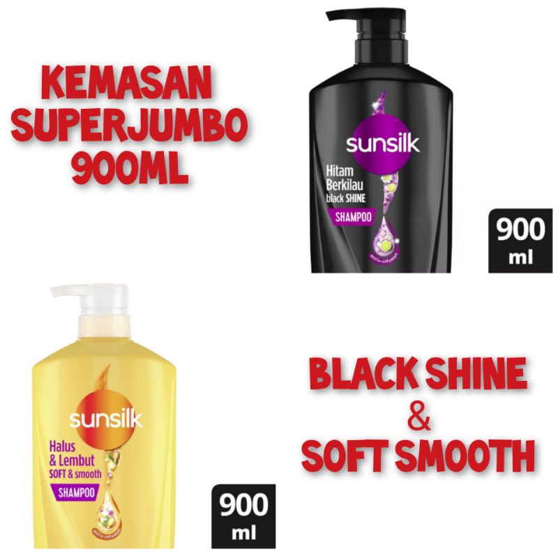 [SUPERJUMBO] SUNSILK Shampoo Pump Baru 900ml