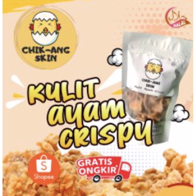 

Kulit ayam krispy, kulit ayam crispy pedas, kripik kulit ayam, kulit ayam, makanan ringan