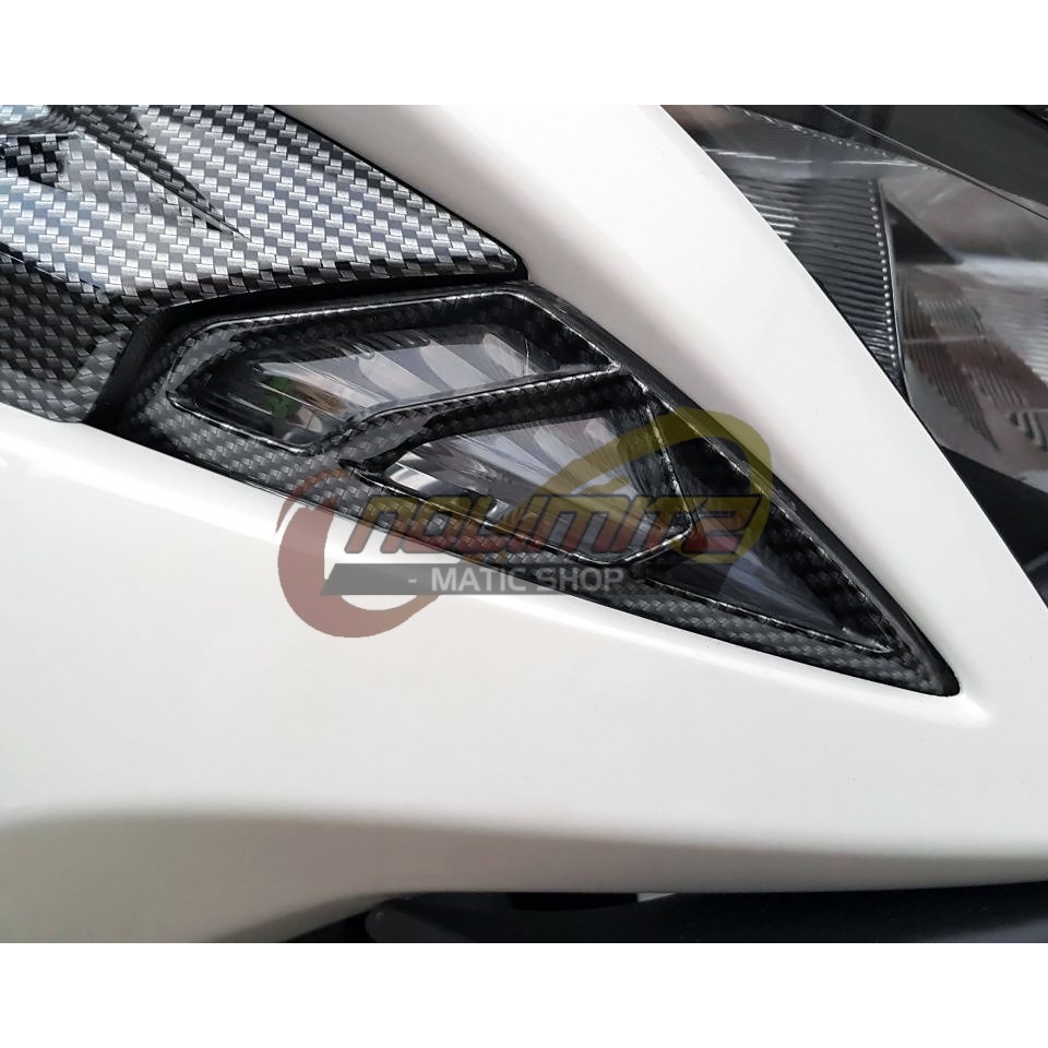 Cover Tutup Lampu Senja NEMO Carbon Yamaha Aerox 155