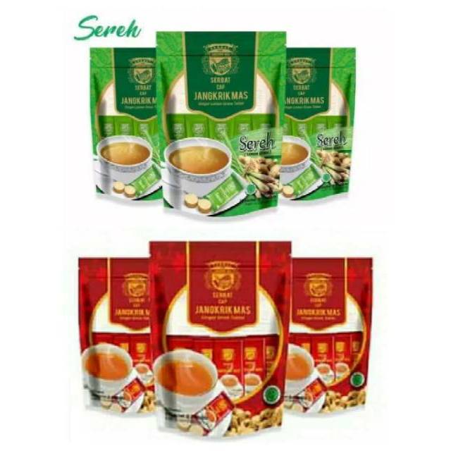 

Serbat minuman rasa jahe original & jahe sereh isi 10 sachet