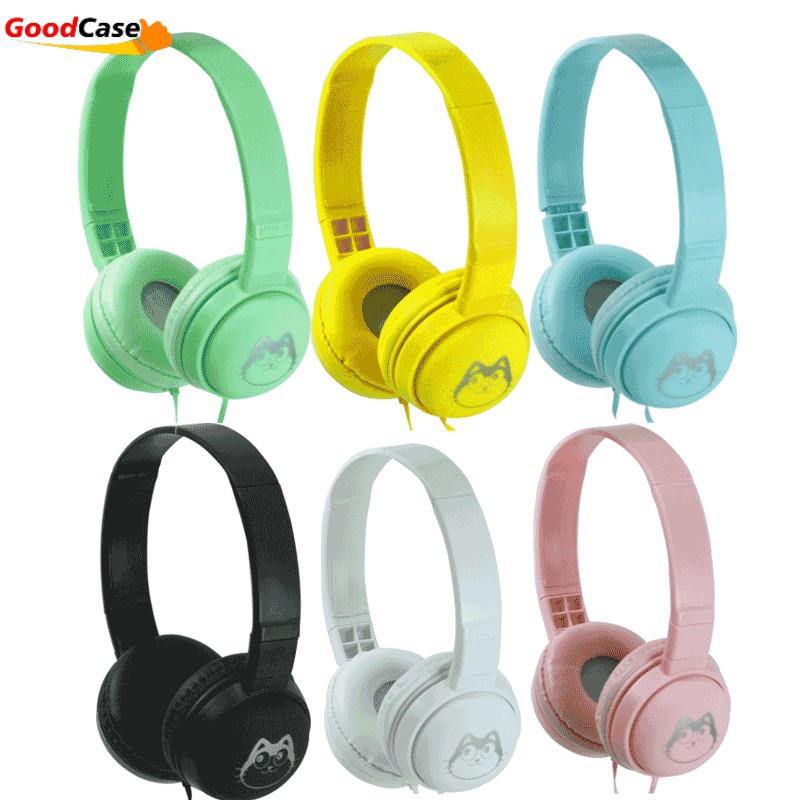 【READY】Headphone Macaron J-18 Extra Bass - Headset Gaming Cartoon J18