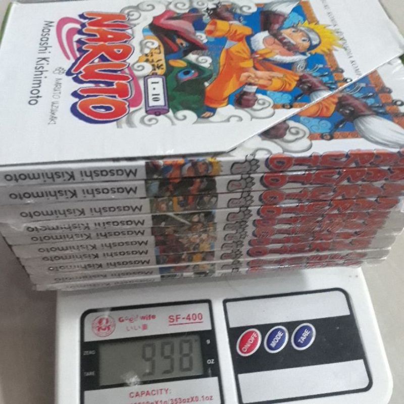 Komik Naruto Boxset Volume 1 - 10 Box Set Segel