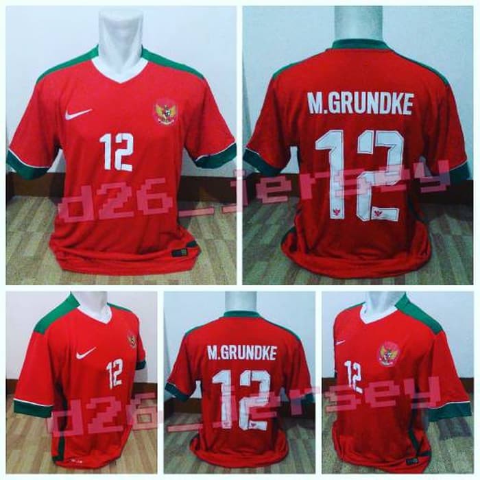 Cuci Gudang Jersey Timnas Indonesia home 2016-2018 OFFICIAL + Cetak nama