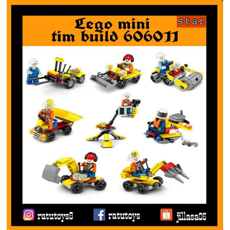 LEGO MINI BUILD 606011 - LEGO BLOK - MAINAN MURAH - MAINAN EDUKASI