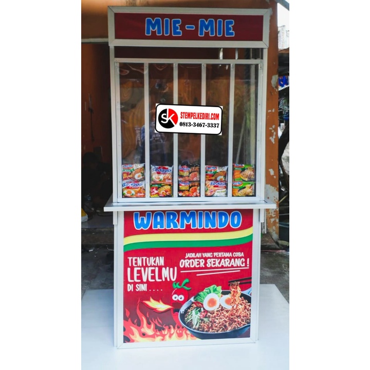 Jual Booth Portable Lipat / Warmindo / Rombong Lipat / Gerobak Usah