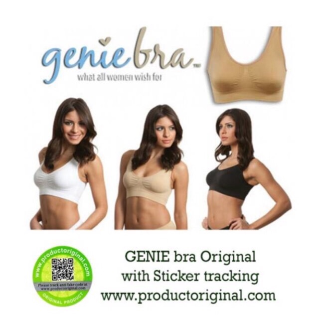 3Pcs Genie bra Classic | Bra berkualitas Made in japan | Bra Tanpa kawat bahan lembut dan nyaman [1BOX]