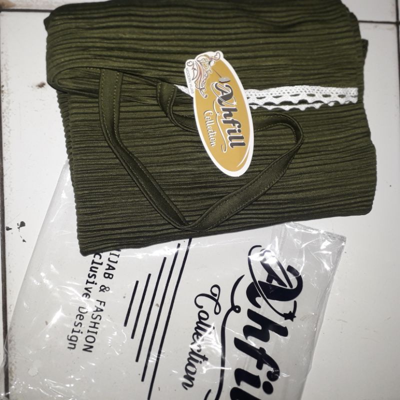 BERGO MARYAM PLISKET HANINDIYA  LIDI HYGET PREMIUM RENDA PREMIUM/BERGO MARYAM-Army