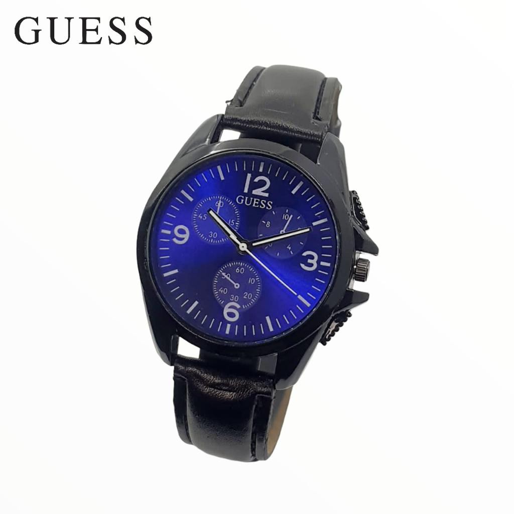 Jam Tangan Pria & Wanita Guess 5093 ANALOG strap hitam