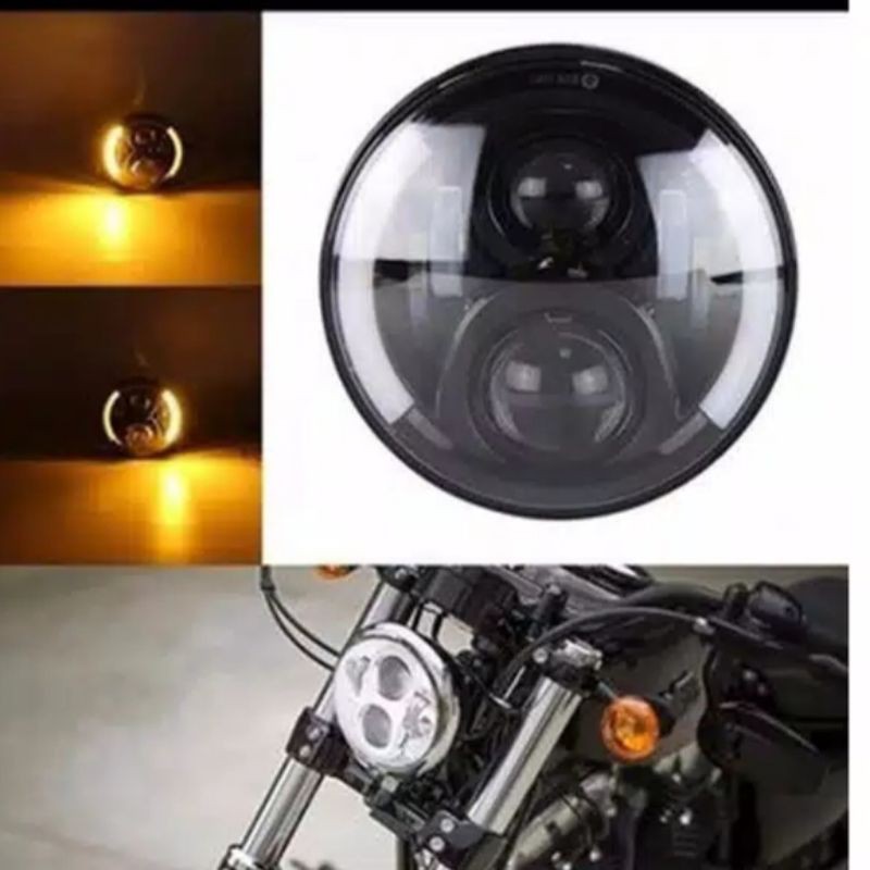 New [ PM5 ] Lampu Daymaker Lampu Depan Daymaker Led Cree Jeep Harley Universal Semua Motor