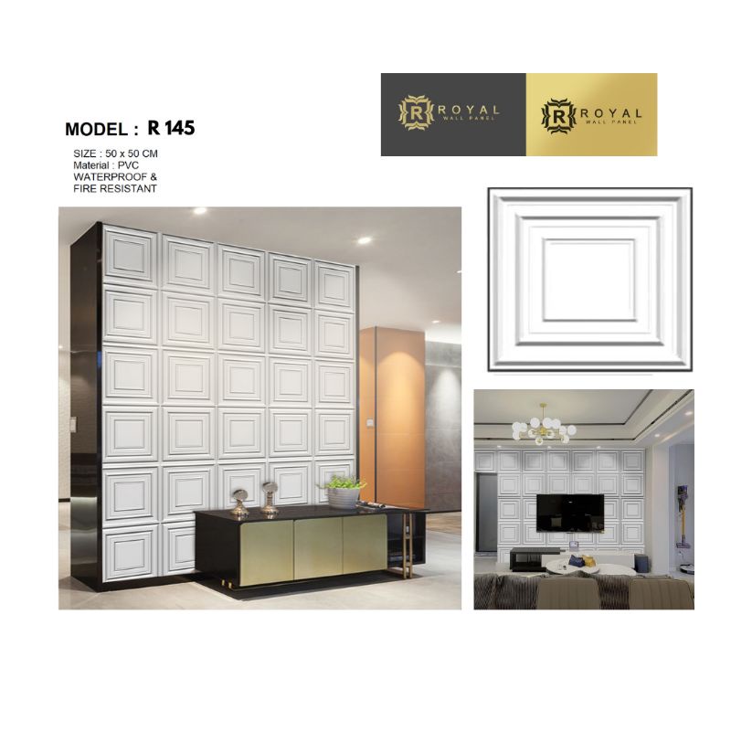 HARGA PROMO Wallpanel PVC 3D ROYAL WALLPANEL-8