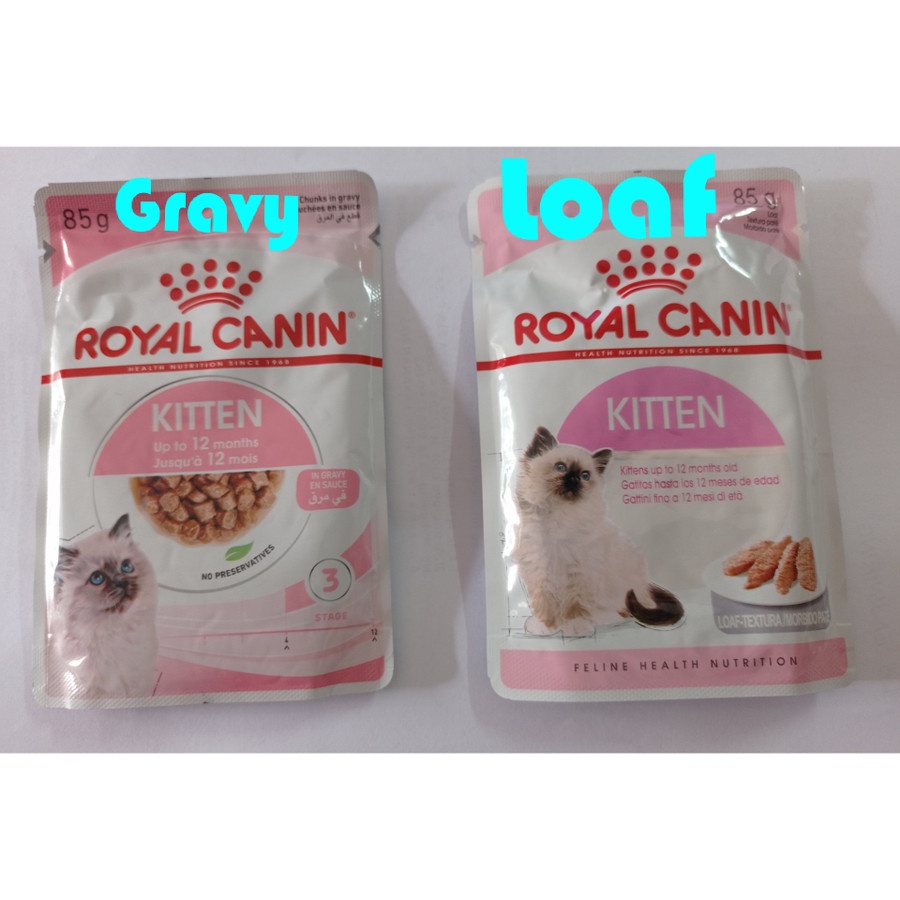 Royal canin pouch kitten 85 gr makanan kucing 85gr