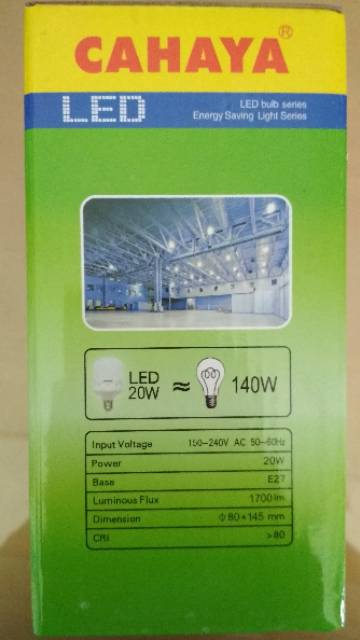 Cahaya Led Bulb 20 watt